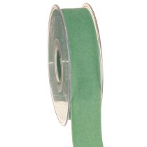 Article Ruban de velours vert, ruban cadeau, ruban de velours vert, 25 mm, 7 m