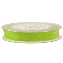 Article Ruban déco de velours Ruban cadeau Vert clair 20mm 10m