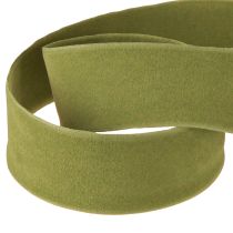 Article Ruban de velours vert mousse 25 mm 7 m