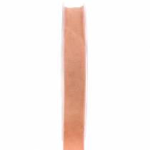 Article Ruban velours saumon 15mm 7m