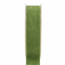 Article Ruban velours vert 25mm 7m