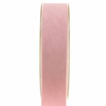 Article Ruban velours rose 25mm 7m