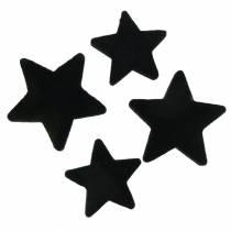 Article Etoiles déco scatter velours noir 4/5cm 40p