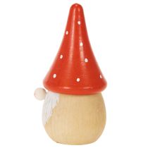 Article Mini figurines de gnomes, décorations de table en forme d'amanite tue-mouches, 10 cm, lot de 6