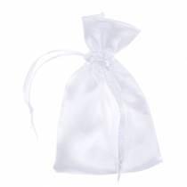 Article Sacs en satin blanc 6.5 × 10cm 10pcs