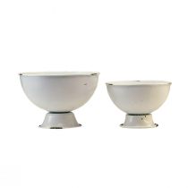 Article Tasse bol déco tasse blanc rouille Ø15cm H10cm lot de 2