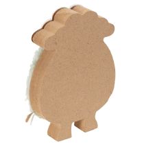 Article Moutons décoratifs en bois, adorables figurines pour le printemps et Pâques, décoration de table, 11 cm, lot de 6