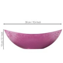 Article Bol en plastique rose, 39 cm x 13 cm, H 13 cm