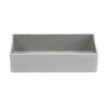 Article Bol carré gris 20cm x 10,5cm H5cm