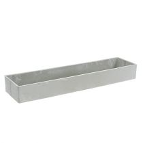 Article Bol carré gris 41,5cm x 10,5cm H5cm