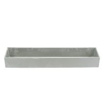 Article Bol carré gris 41,5cm x 10,5cm H5cm