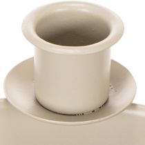 Article Porte-bougies à 4 supports, couronne de l'Avent moderne, beige, 15 cm