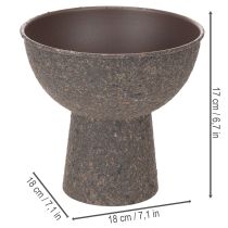 Article Pot rond avec base, 18 cm