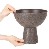 Article Pot de fleurs rond sur support, pot de fleurs moderne, 25 cm