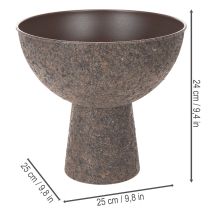 Article Pot de fleurs rond sur support, pot de fleurs moderne, 25 cm