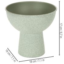 Article Pot de fleurs rond moderne sur un socle haut, 18 cm