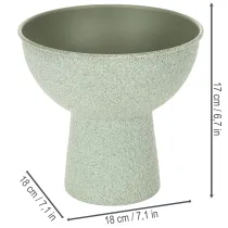 Article Pot de fleurs rond moderne sur un socle haut, 18 cm