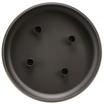 Article Bol avec bougeoir aimanté noir Ø33cm H7,5cm