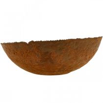 Article Bol décoratif en métal, bol décoratif à l'aspect rustique, Ø30cm H8.5cm