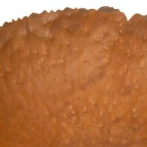 Article Bol rond en métal à surface texturée effet rouille, 20 cm