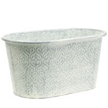 Article Pot de fleurs en zinc crème 36cm