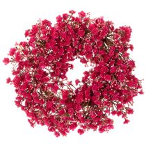 Article Couronne de fleurs artificielles, décoration de gypsophile, 30 cm