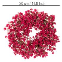 Article Couronne de fleurs artificielles, décoration de gypsophile, 30 cm