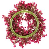 Article Couronne de fleurs artificielles, décoration de gypsophile, 30 cm