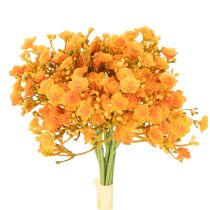 Article Branches artificielles de gypsophile orange pour compositions florales, 30 cm, lot de 10.
