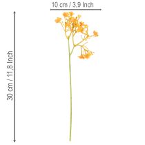 Article Branches artificielles de gypsophile orange pour compositions florales, 30 cm, lot de 10.