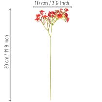 Article Gypsophile artificielle rouge, bouquet décoratif, 30 cm, lot de 10