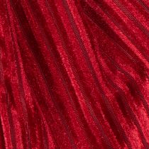Article Nœud en velours côtelé rouge pour suspendre les décorations de Noël, 24 cm, lot de 2