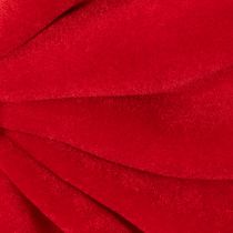 Article Nœud décoratif rouge, grand nœud en velours pour fenêtre ou porte, 50 cm