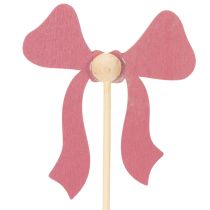 Article Pics décoratifs à fleurs en forme de nœud, 32 cm, lot de 12