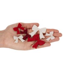 Article Nœuds décoratifs assortis, assortiment de 48 pièces, pour décorations de Noël et loisirs créatifs, 5 cm.