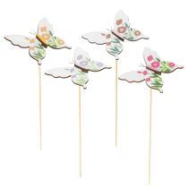 Article Tuteurs papillon, parfaits pour décorer le jardin ou les pots de fleurs, 29 cm, lot de 12