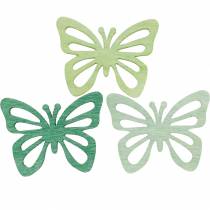 Saupoudrer de papillons de décoration, printemps, papillons en bois, décoration de table à saupoudrer 72pcs