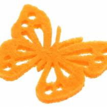 Décoration de table en feutre papillon Assortiment 3,5 × 4,5 cm 54 pièces Différentes couleurs
