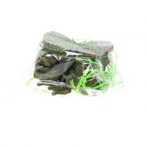 Article Cintre décoratif papillon vert pailleté 8cm 12 pcs