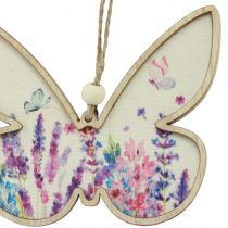 Article Cintre décoratif en bois papillon lin 11,5x9,5cm 6pcs