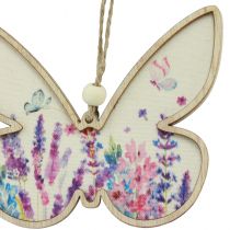 Article Cintre décoratif en bois papillon en lin 11,5 x 9,5 cm 6 pièces