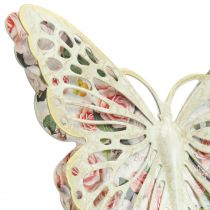 Décoration murale métal déco papillon style campagne L21,5cm
