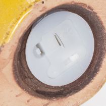 Article Escargot décoratif en céramique avec éclairage LED. Décoration de table amusante pour la maison et le balcon. 12 cm, lot de 2.