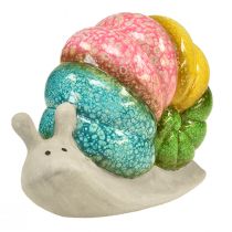Article Figurine décorative escargot en céramique couleur 19cmx8,5cmx14,5cm