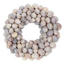 Article Couronne d'escargots à suspendre, couronne décorative, style marin, Nathai, Ø35cm