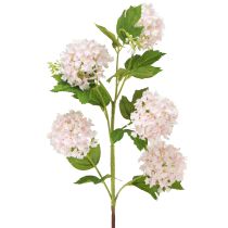 Article Plante boule de neige fleurs artificielles rose blanc L78cm 2pcs