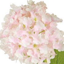 Article Plante boule de neige fleurs artificielles rose blanc L78cm 2pcs