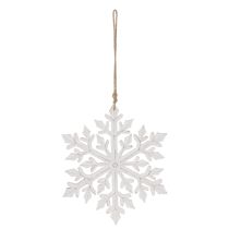 Article Grand flocon de neige décoratif, décoration à suspendre, 30 cm