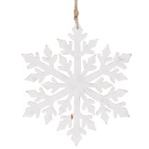 Article Grand flocon de neige décoratif, décoration à suspendre, 30 cm
