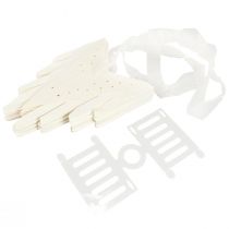 Article Étoile décorative en papier flocon de neige blanc de Noël Ø50cm